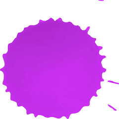 Bright Purple splash. Grunge ink blot and drop. High quality illustration for holiday design.