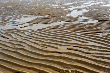 Background from wave patterns on the beach
