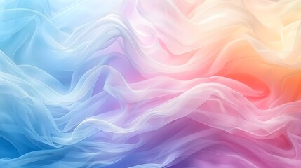 Obraz premium Ethereal Waves of Pastel Colors