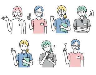 作業療法士、理学療法士、言語聴覚士、看護師、医療