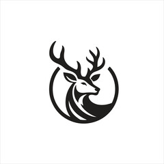 Naklejka premium illustration of a deer icon