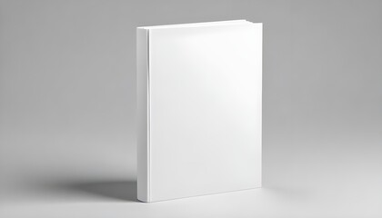 plain blank white Blank vertical book  white mockup object