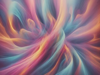 Obraz premium Mesmerizing swirls of colorful smoke against a black canvas