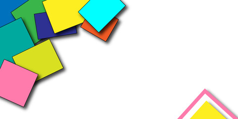 Abstract colorful minimal geometric square triangle shape banner background. Geometric poster and banner design. You can used for Banner,  Poster,  and Logo Design,  vector illustration.