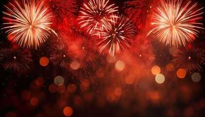 fireworks in the night sky