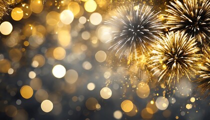 Obraz premium new year fireworks background