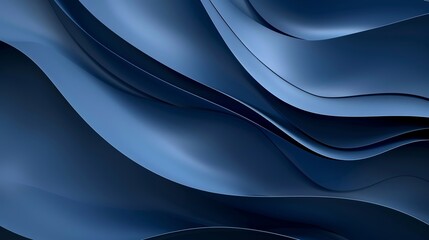 Obraz premium Abstract background flowing in a smooth dark blue wave