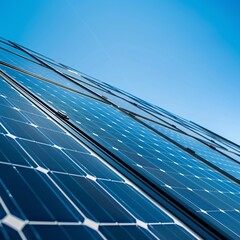 solar panels on a roof for solar energy 