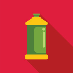 Green and yellow reusable water bottle for working out or participating in sports