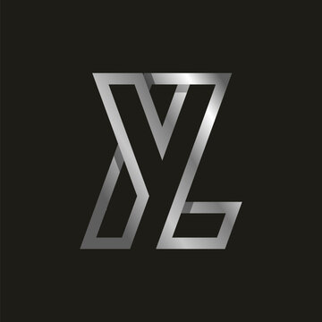 Initial Letter LY or YL Logo, Monogram Logo letter L with Y combination, design logo template element, vector illustration