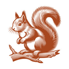 Squirrel vector, squirrel logo