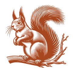 Squirrel vector, squirrel logo