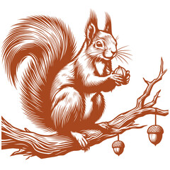 Squirrel vector, squirrel logo
