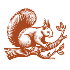Squirrel vector, squirrel logo