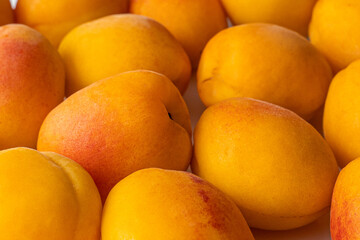 Close-Up of Fresh Apricots with Vibrant Colors