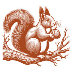 Squirrel vector, squirrel logo