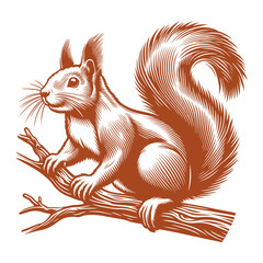 Squirrel vector, squirrel logo