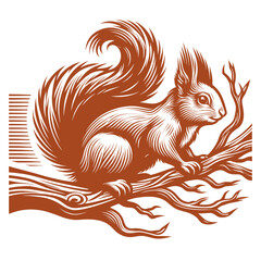 Squirrel vector, squirrel logo