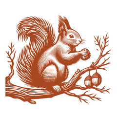 Squirrel vector, squirrel logo