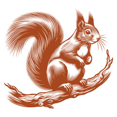 Squirrel vector, squirrel logo