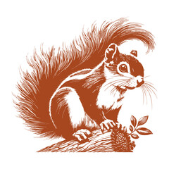 Squirrel vector, squirrel logo