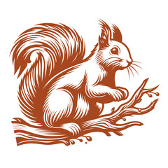 Squirrel vector, squirrel logo