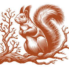 Squirrel vector, squirrel logo