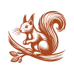Squirrel vector, squirrel logo