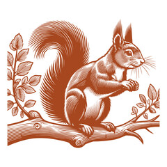 Squirrel vector, squirrel logo