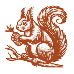 Squirrel vector, squirrel logo