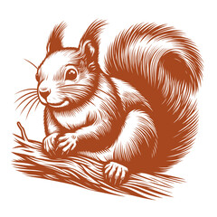 Squirrel vector, squirrel logo