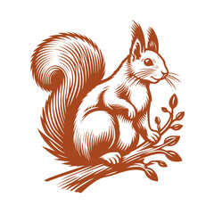 Squirrel vector, squirrel logo
