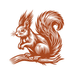 Squirrel vector, squirrel logo