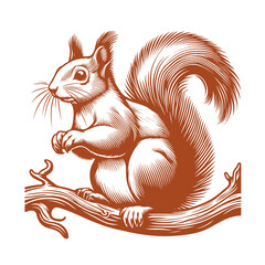 Squirrel vector, squirrel logo