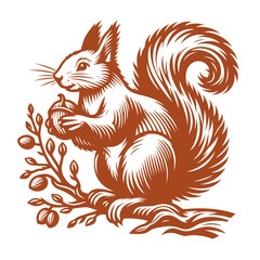 Squirrel vector, squirrel logo