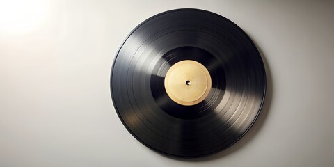 Obraz premium Schallplatte Vinyl Schellack Vinylscheibe Scheibe Platte AI-Created Content