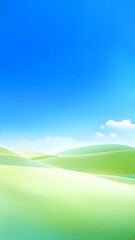 Obraz premium blue sky and green grass