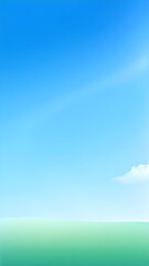 Obraz premium blue sky and green grass