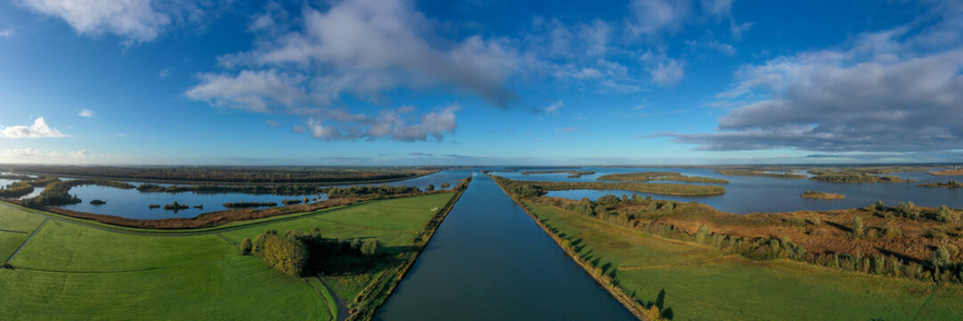 IJssel Kampen Dronten IJsselmeer Flevoland Uiterwaarden Vergezicht Drone HQ photo