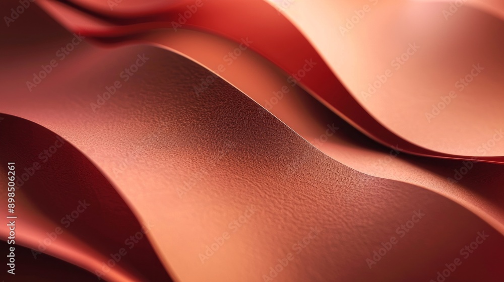 Poster a red and brown wave pattern with a brown background