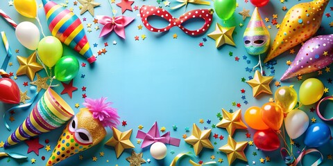 Obraz premium Party Fete Karneval Geburtstag Dekoration AI-Created Content