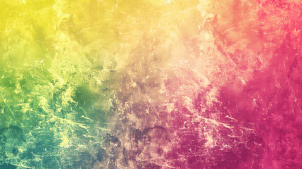 Abstract pink yellow green gradient grainy background with vibrant noise texture for summer banner design