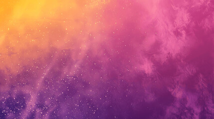 Abstract purple yellow pink gradient grainy background with colorful noise texture for summer banner design