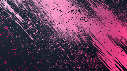 Black and pink grainy gradient background with colorful noise texture for retro banner design