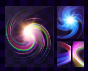 Glass with light effect. Bohemian stained glass.