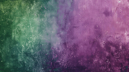 Fototapeta premium Bright green purple grainy background with vibrant noise texture for gradient retro poster design
