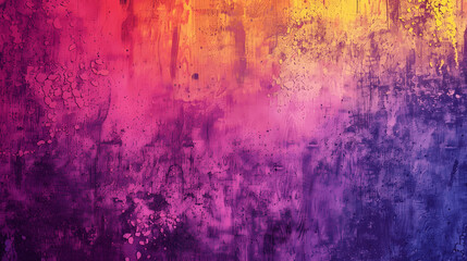 Obraz premium Bright magenta yellow grainy background with vibrant noise texture for gradient retro poster design