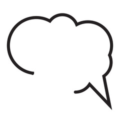 Comic hand drawn loose speech bubble frame. Cute line decoration for title, notes, dialog, chat, think, headline, talk, comment expression. Callout balloon. vector illustration. EPS 10/AI