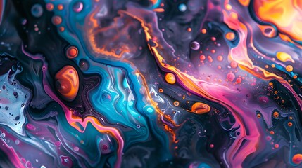Abstract Fluid Art: A mesmerizing abstract background created with fluid art techniques and vibrant colors.
