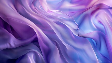 Obraz premium A purple and blue fabric with a wave pattern